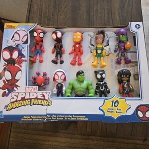 Marvel Spidey and His Amazing Friends 10-Piece Figure Set - Multicolor